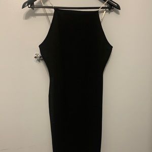 This black dress from H&M and has rhinestone straps
